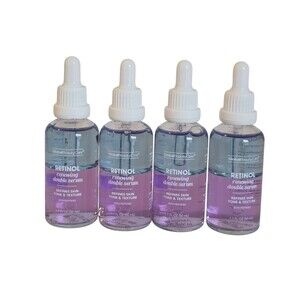 Global Beauty Care Retinol Renewing Double Serum 1.7 Fl.oz~ 4 Pack